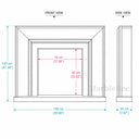 Limestone fireplace mantel in Moonlight Beige Limestone - Image 7