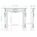 Limestone fire surround in Moonlight Beige Limestone - Image 10