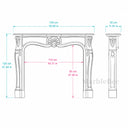 Limestone fireplace in Moonlight Beige Limestone - Image 9