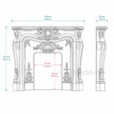 Limestone mantel in Moonlight Beige Limestone - Image 9