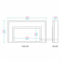 Marble electric fireplace in Calacatta Gold - Image 7