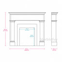 Marble fireplace mantel in Calacatta Gold - Image 7