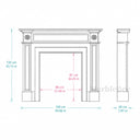 Marble fireplace for sale in Calacatta Gold - Image 8