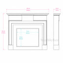 Marble mantelpiece in Calacatta Gold - Image 7