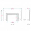 Marble fireplace surround in Calacatta Gold - Image 7