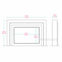 Travertine fireplace surround in White Travertine - Image 7