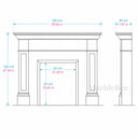 White travertine fireplace in White Travertine - Image 8