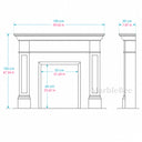 Marble fireplace hearth in Calacatta Gold - Image 7