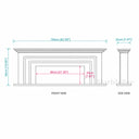 Travertine fireplace surround in White Travertine - Image 8
