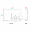 Marble electric fireplace in Calacatta Gold - Image 8
