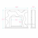 Travertine fireplace surround in White Travertine - Image 8