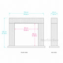 Travertine fireplace surround in White Travertine - Image 7