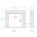 Fluted marble fireplace in Calacatta Gold - Image 8