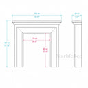 Travertine mantel in White Travertine - Image 8