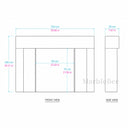 Travertine fireplace surround in White Travertine - Image 7