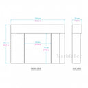 Modern marble fireplace in Calacatta Gold - Image 9