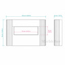 Travertine electric fireplace in White Travertine - Image 8
