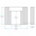 Travertine fireplace surround in White Travertine - Image 7