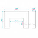 Marble fireplace surround in Calacatta Gold - Image 7