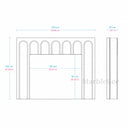 Travertine fireplace surround in White Travertine - Image 8