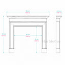 Travertine fireplace surround in White Travertine - Image 7