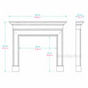Marble fireplace surround in Calacatta Gold - Image 7