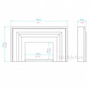 Marble electric fireplace in Calacatta Gold - Image 7