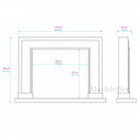 Marble fireplace for sale in Calacatta Gold - Image 7