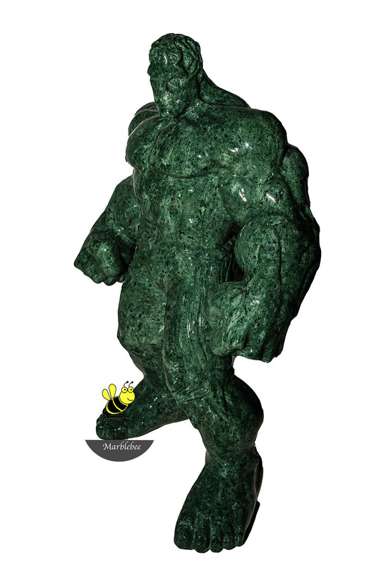 Marvel's Hulk Marbre vert grandeur nature et de table sculpté à la main