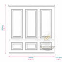marble wainscoting in Arabescato Corchia Marble - Image 11