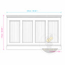 Ornamental Marble Wainscoting in Arabescato Corchia Marble - Image 11
