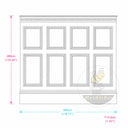 marble wainscoting in Arabescato Corchia Marble - Image 11