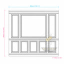 Ornamental Marble Wainscoting in Arabescato Corchia Marble - Image 11