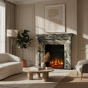Marble fireplace in Italian Cipollino Ondulato - Image 2