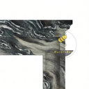Marble fireplace in Italian Cipollino Ondulato - Image 5