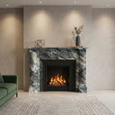 Marble fireplace in Italian Cipollino Ondulato - Image 2