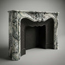 Marble fireplace in Italian Cipollino Ondulato - Image 1