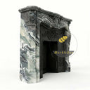 Marble fireplace in Italian Cipollino Ondulato - Image 4