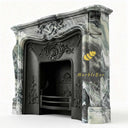Marble fireplace in Italian Cipollino Ondulato - Image 6