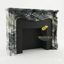 Marble fireplace in Italian Cipollino Ondulato - Image 7
