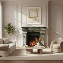 Marble fireplace in Italian Cipollino Ondulato - Image 2
