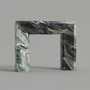 Marble fireplace in Italian Cipollino Ondulato - Image 1
