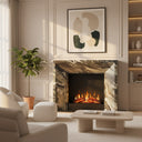 Marble fireplace in Italian Cipollino Ondulato - Image 2