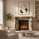 Marble fireplace in Italian Cipollino Ondulato - Image 2