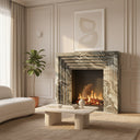 Marble fireplace in Italian Cipollino Ondulato - Image 2