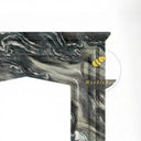Marble fireplace in Italian Cipollino Ondulato - Image 4