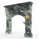 Marble fireplace in Italian Cipollino Ondulato - Image 4