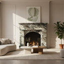 Marble fireplace in Italian Cipollino Ondulato - Image 2