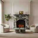 Marble fireplace in Italian Cipollino Ondulato - Image 5