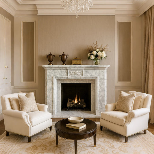 Arabescato Fireplace surround antique style